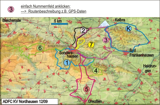 Übersicht der Routen um SDH